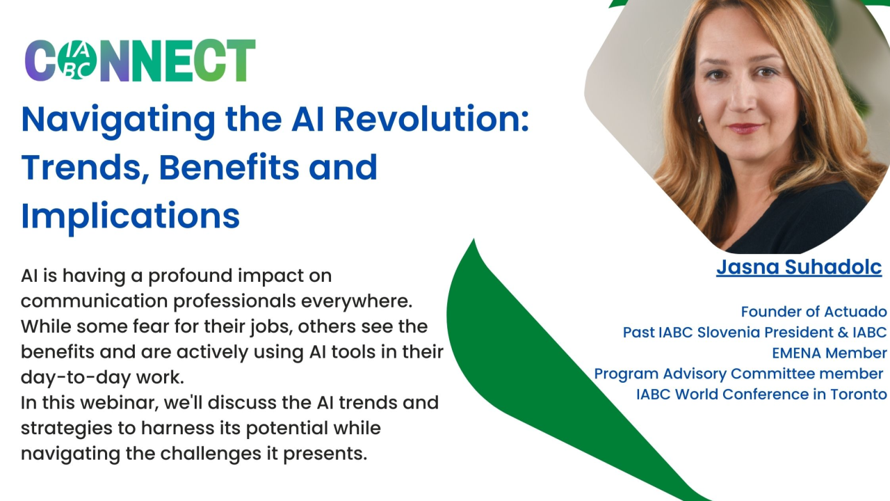 IABC AI webinar flyer