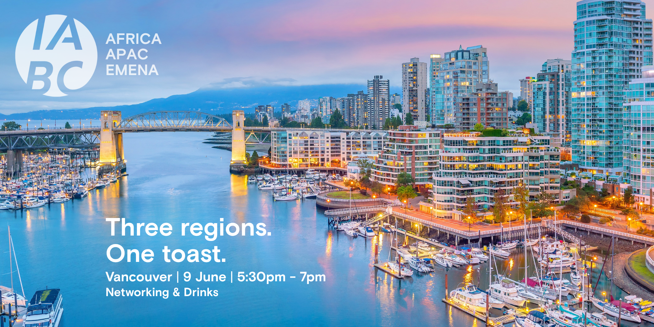 Three regions one toast flyer