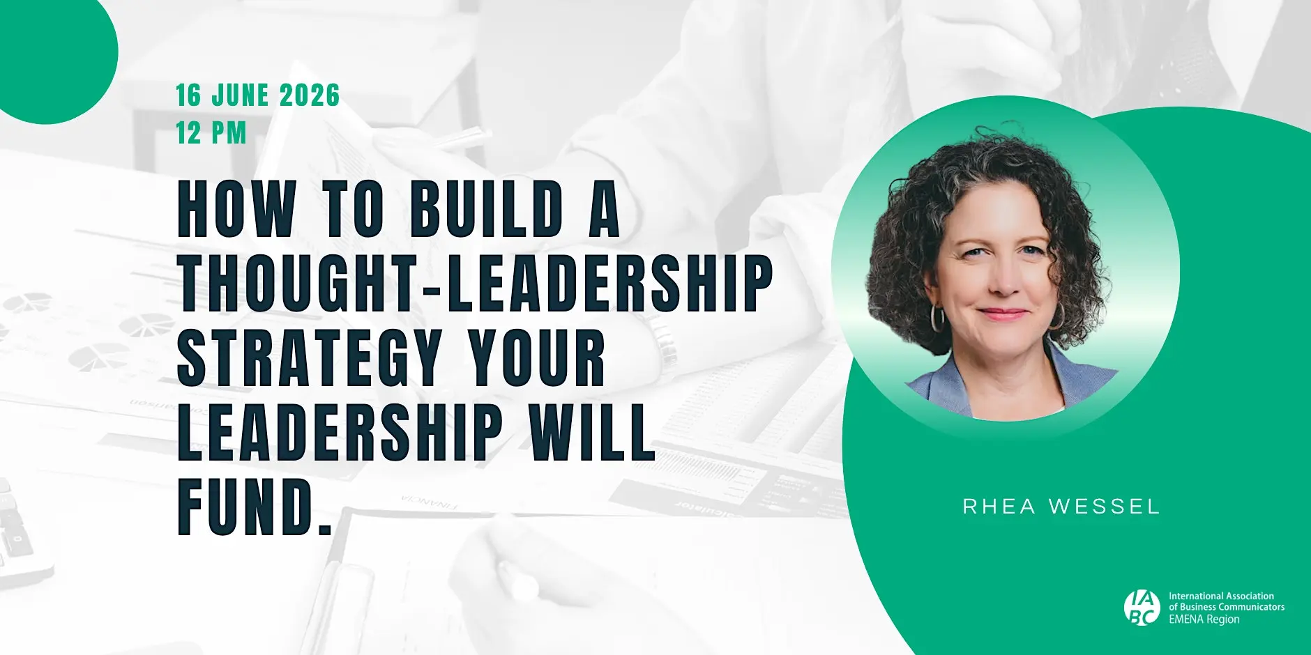 Rhea Wessel Thought-Leadership Strategy