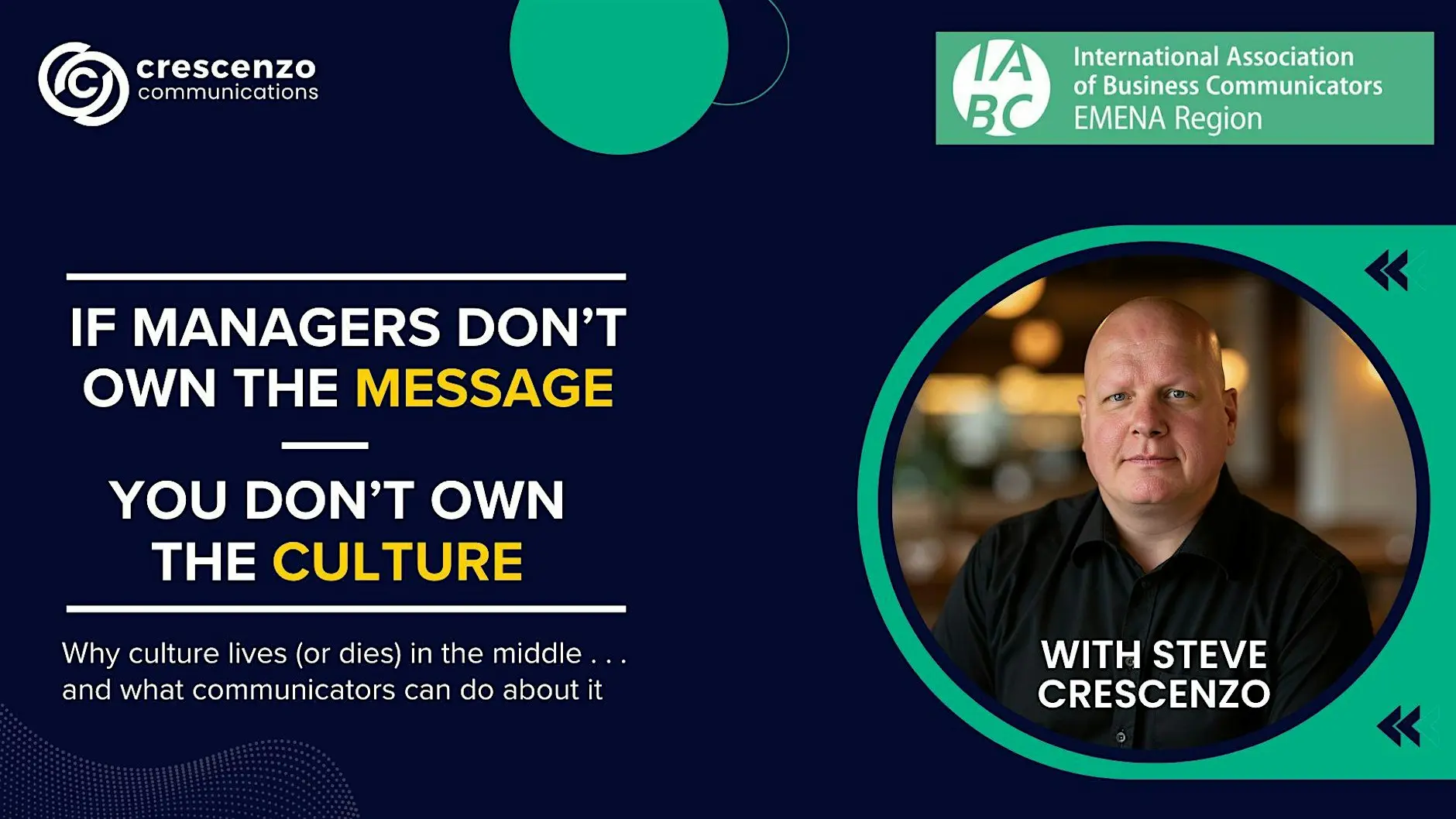 IABC EMENA Steve Crescenzo webinar
