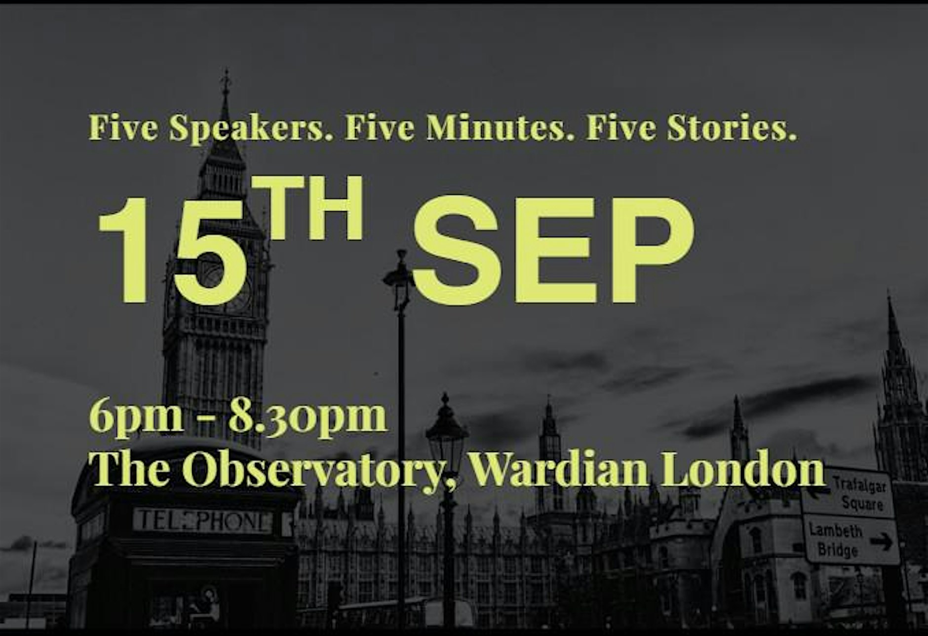 London unplugged 15 Sept 2026
